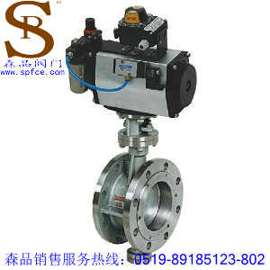 D643W-16P氣動(dòng)蝶閥、氣動(dòng)硬密封蝶閥SPD643W-16P、不銹鋼法蘭蝶閥